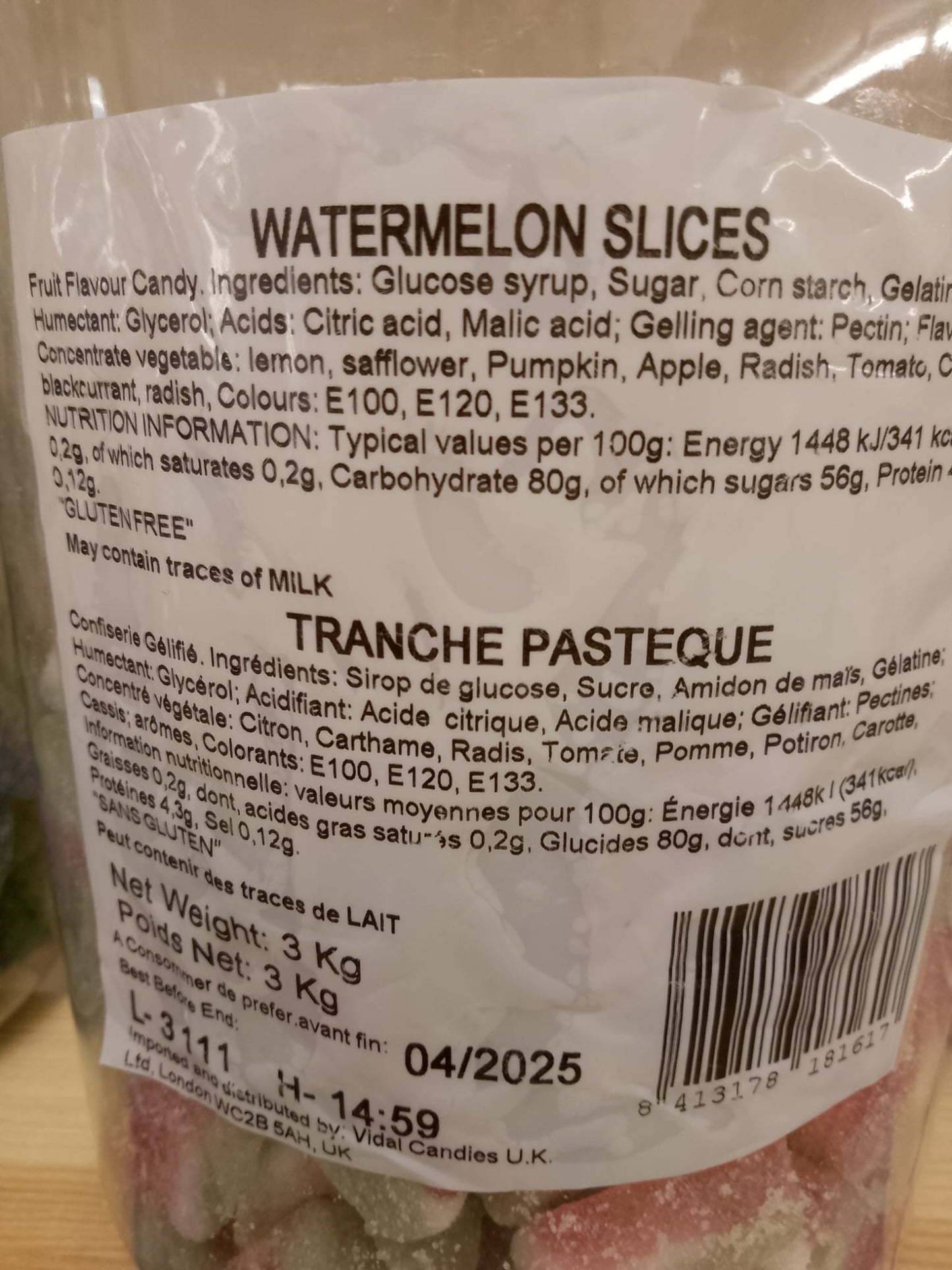 Watermelon Slices per 100g