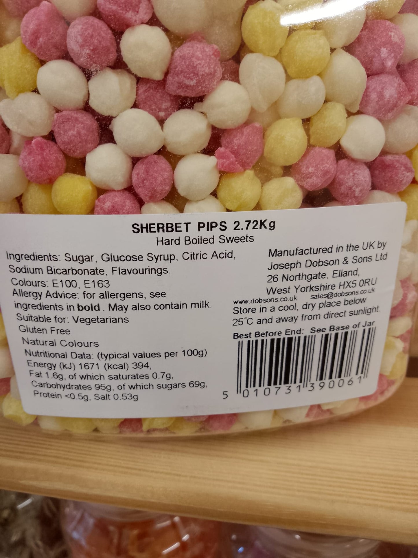 Sherbet Pips per 100g