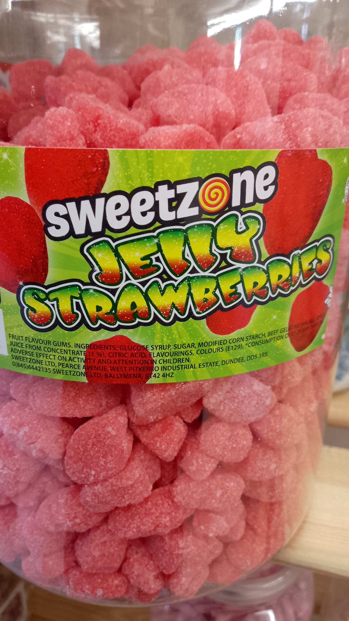 Jelly Strawberries per 100g