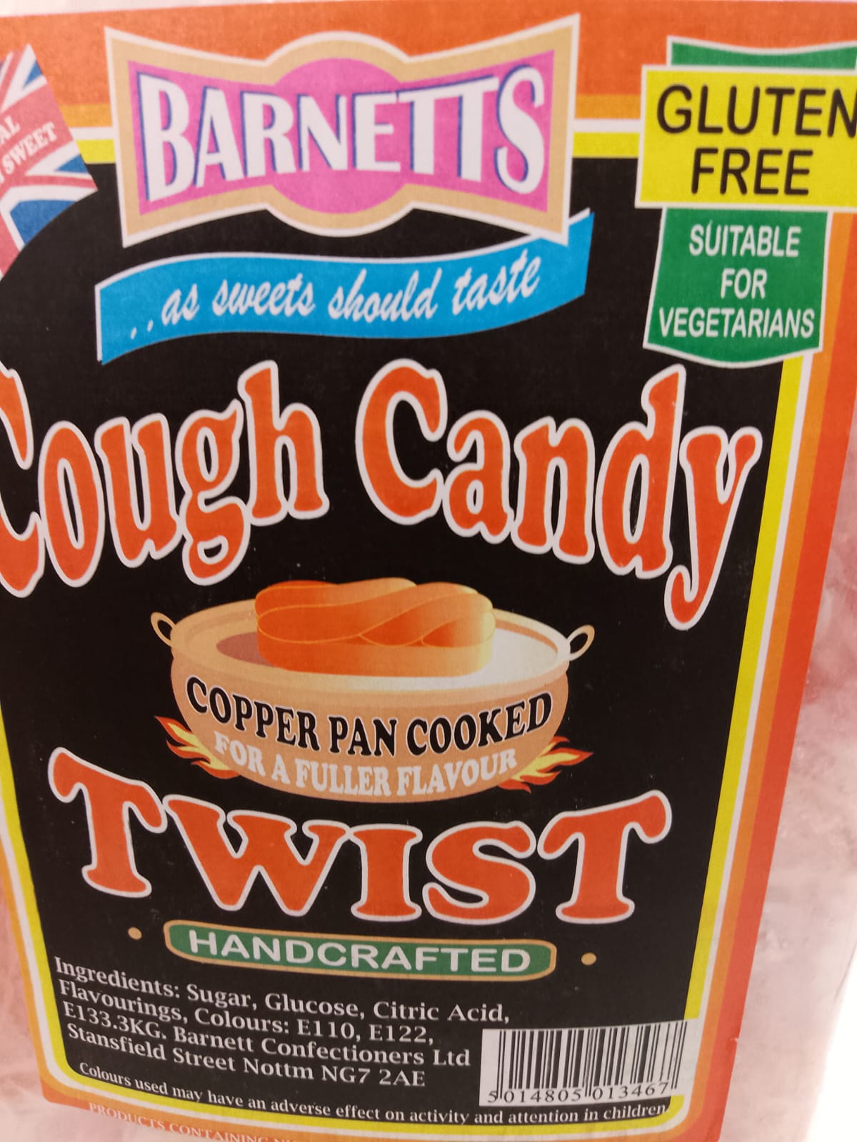 Cough Candy Twist per 100g