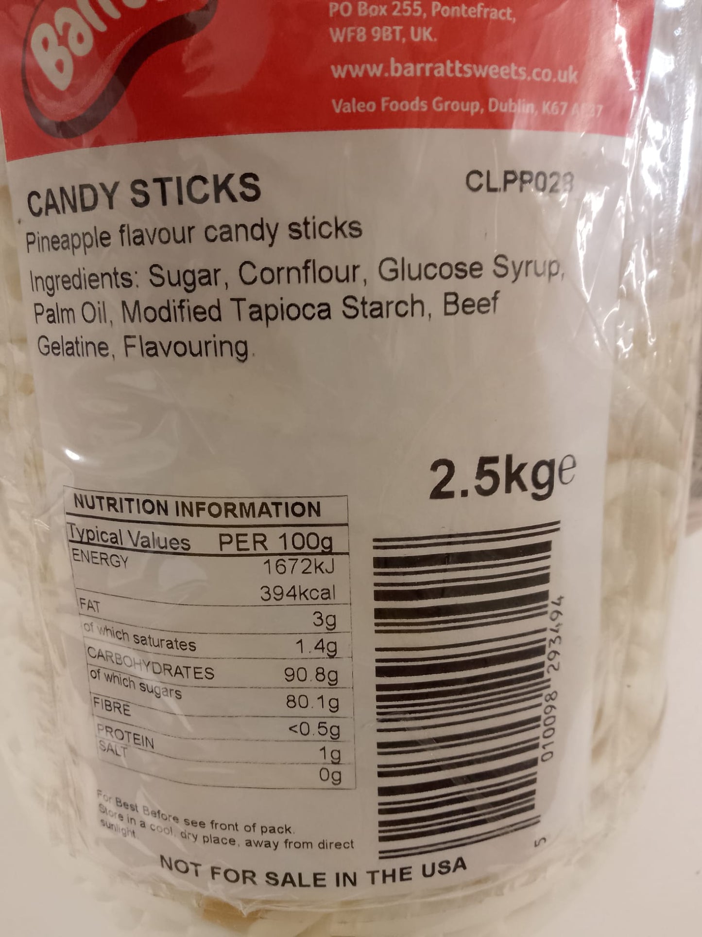 Candy Sticks per 100g