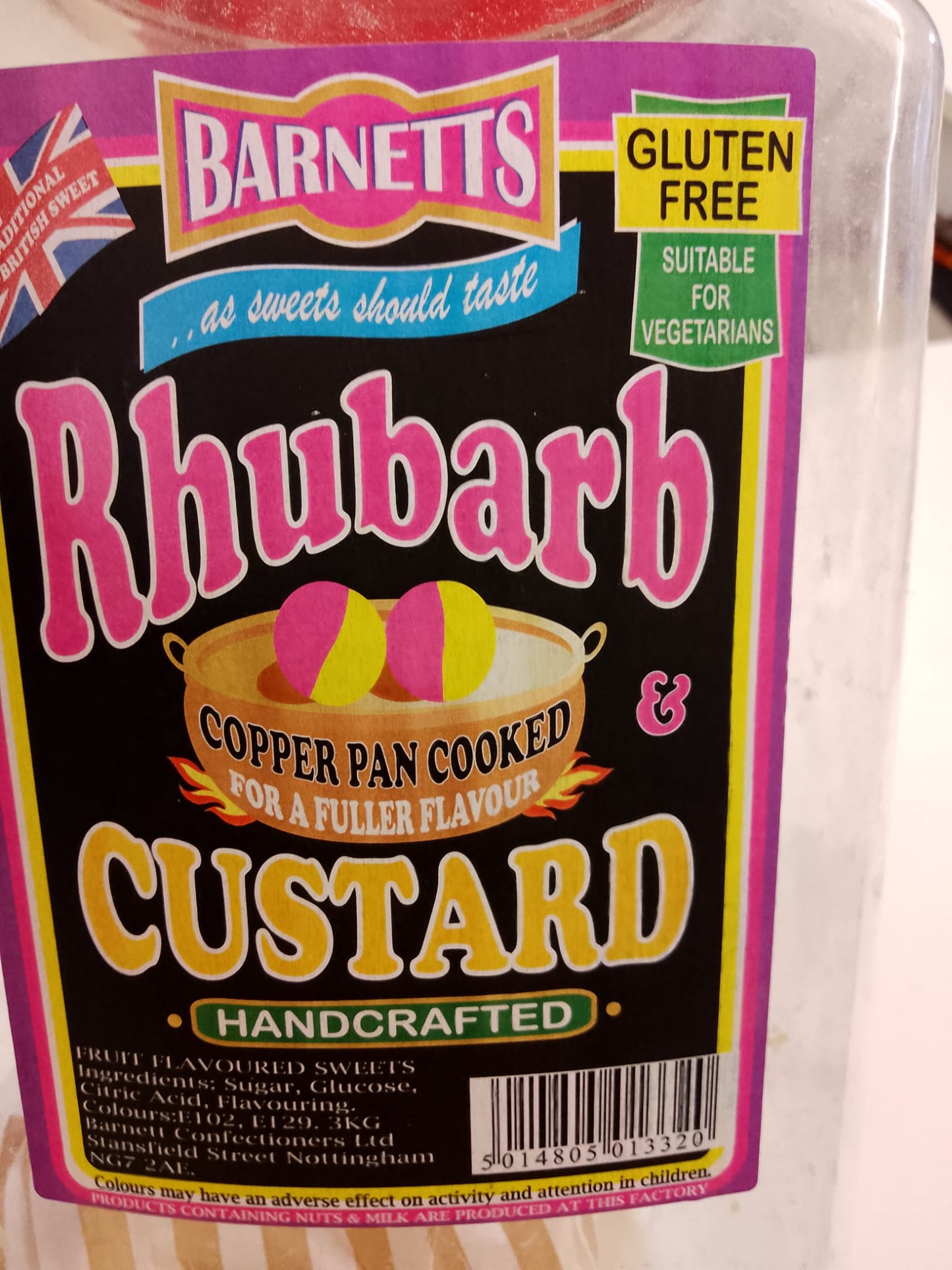 Rhubarb & Custard per 100g