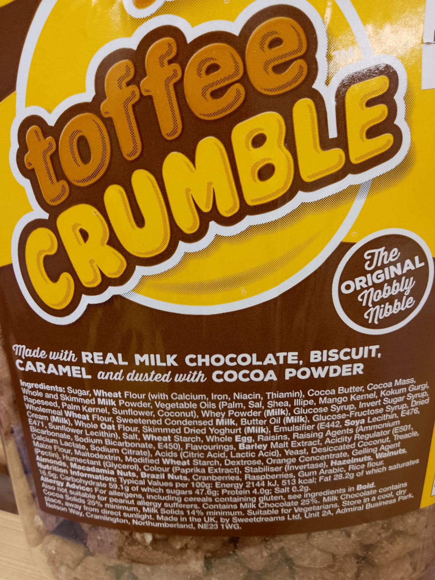 Toffee Crumble per 100g