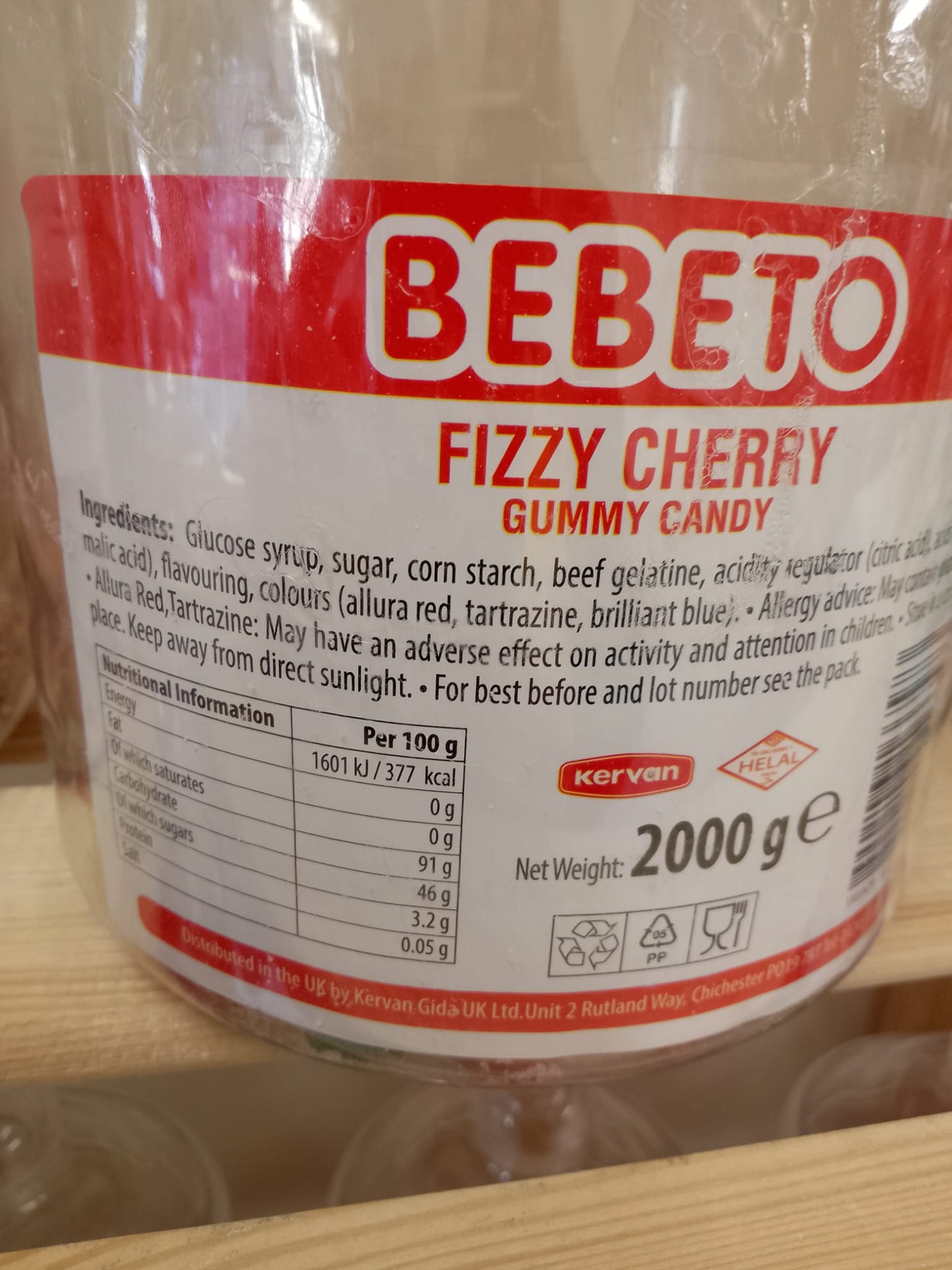 Fizzy Cherry per 100g