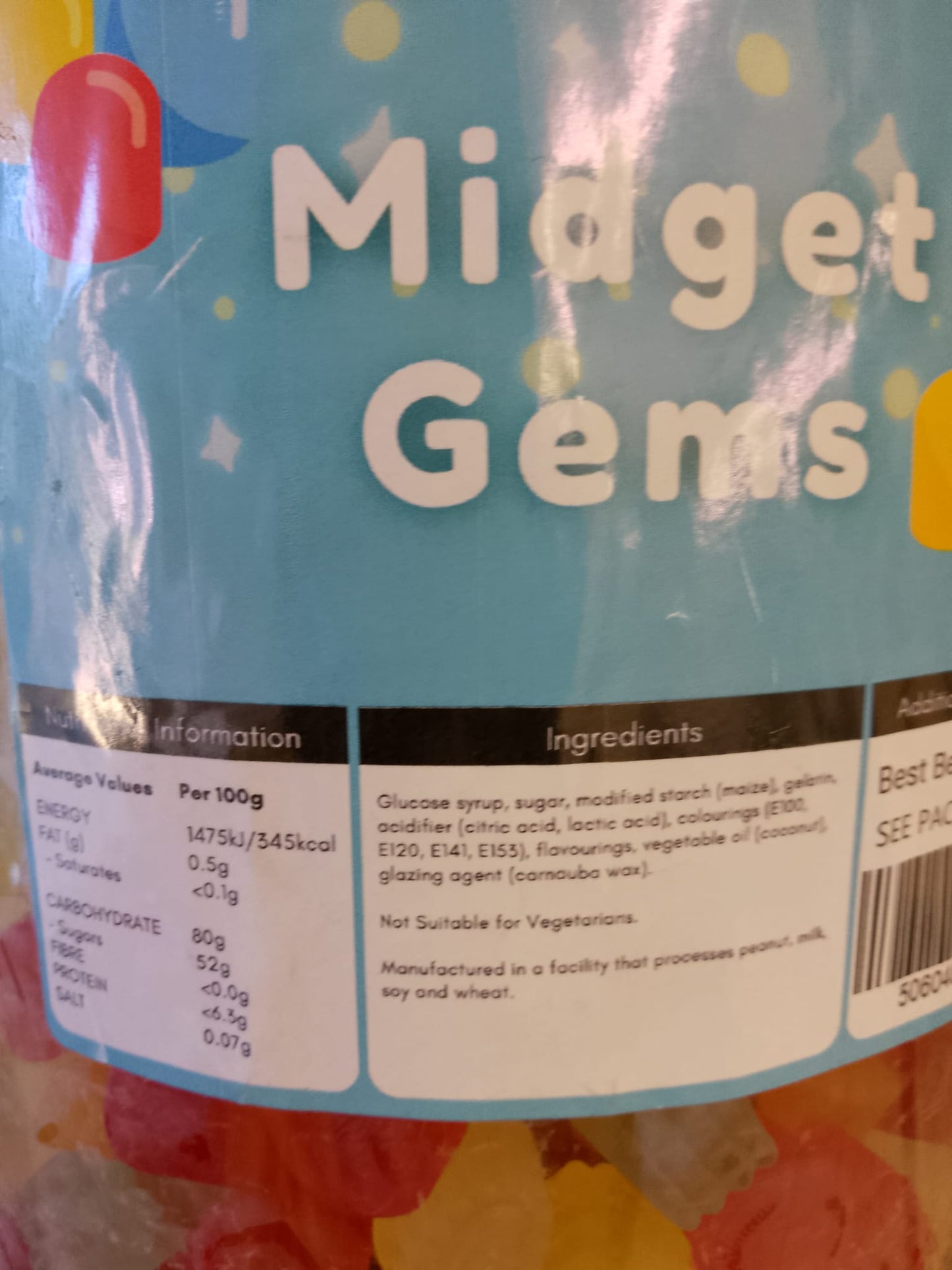 Midget Gems per 100g