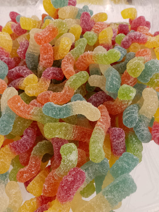 Gummy Fizzy Worms per 100g