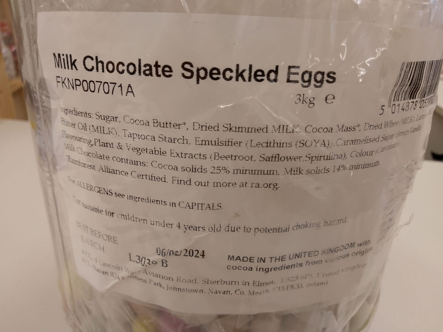 Milk Chocolate Speckled Eggs per 100g